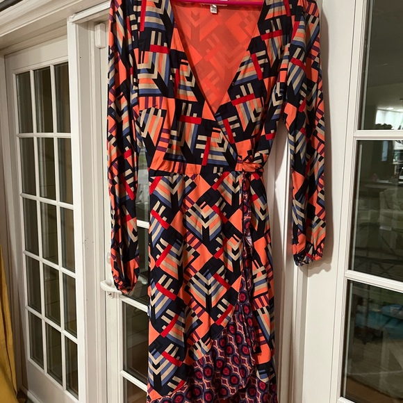 Anthropologie hi-low wrap dress - Picture 6 of 9